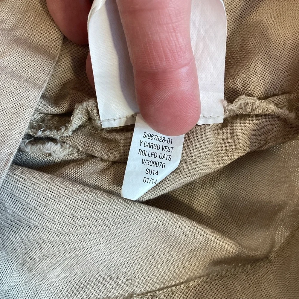 Old Navy Safari Cargo Vest Rolled Oats Color‎ Size 18-24 Months Style 967628